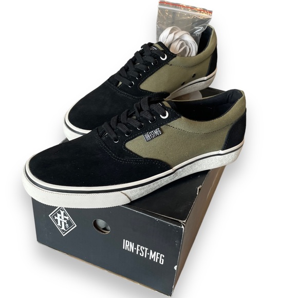 NWB Iron Fist Skateboard Sneakers in Olive Black Unisex Men 7 Woman 9 - Picture 12 of 13